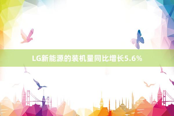 LG新能源的装机量同比增长5.6%